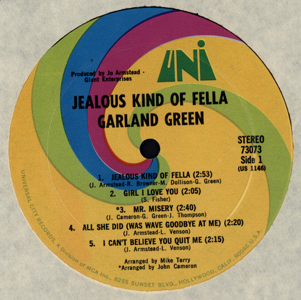 Garland Green : Jealous kind of fella