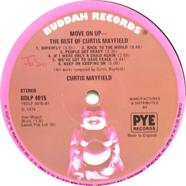 Curtis Mayfield : Move on up the best of Curtis Mayfield