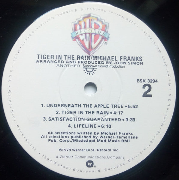 Michael Franks : Tiger in the rain