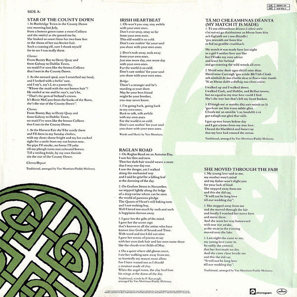 Van Morrison & The Chieftains : Irish Heartbeat