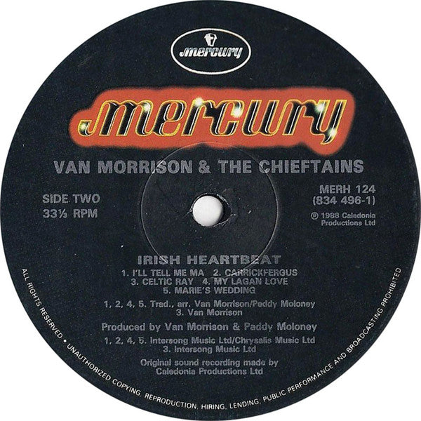 Van Morrison & The Chieftains : Irish Heartbeat