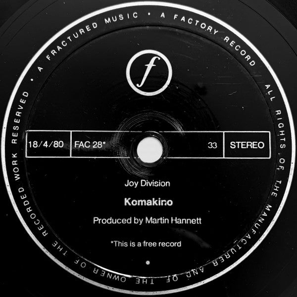 Joy Division : Komkino (flexidisk)