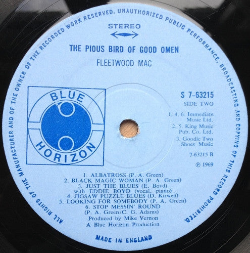 Fleetwood Mac : The Pious bird of good omen