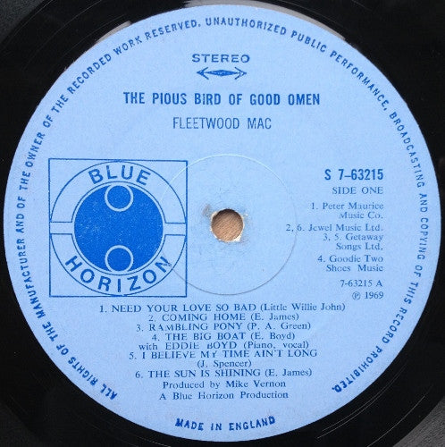 Fleetwood Mac : The Pious bird of good omen