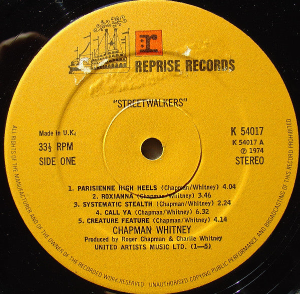 Chapman Whitney :Streetwalkers :