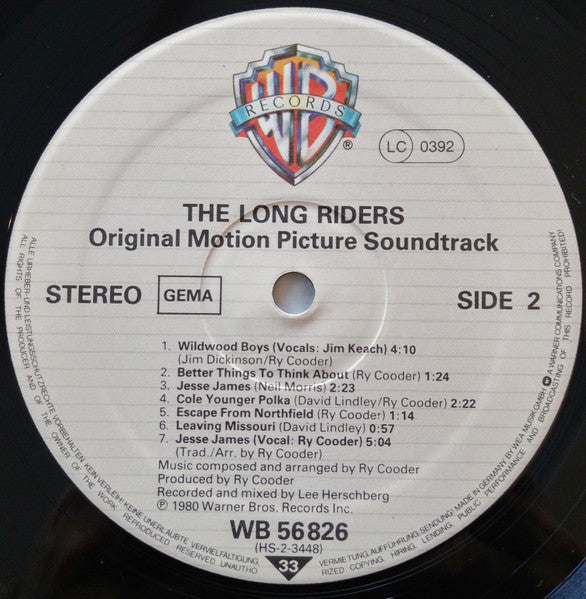 The Long Riders : Soundtrack