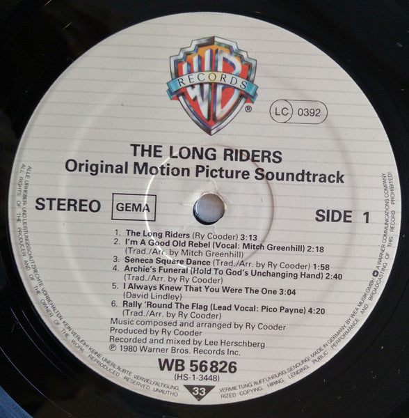 The Long Riders : Soundtrack