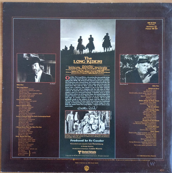 The Long Riders : Soundtrack