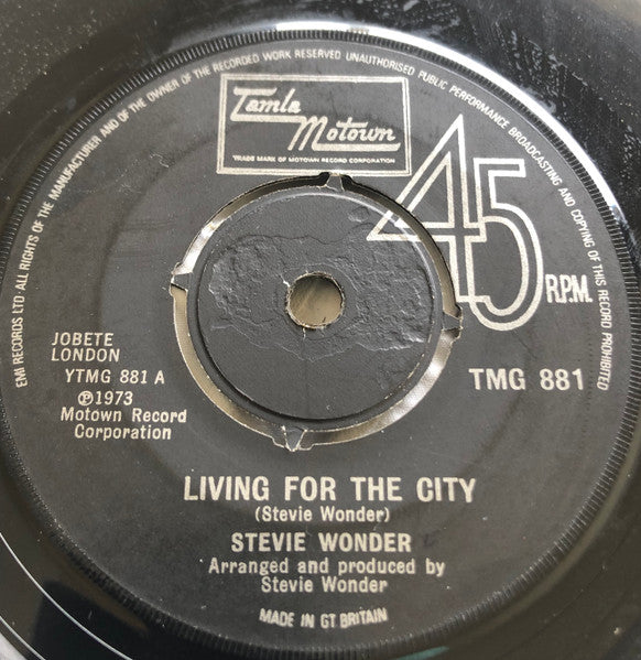 Stevie Wonder : Living for the city