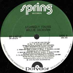 Millie Jackson: Lovingly yours