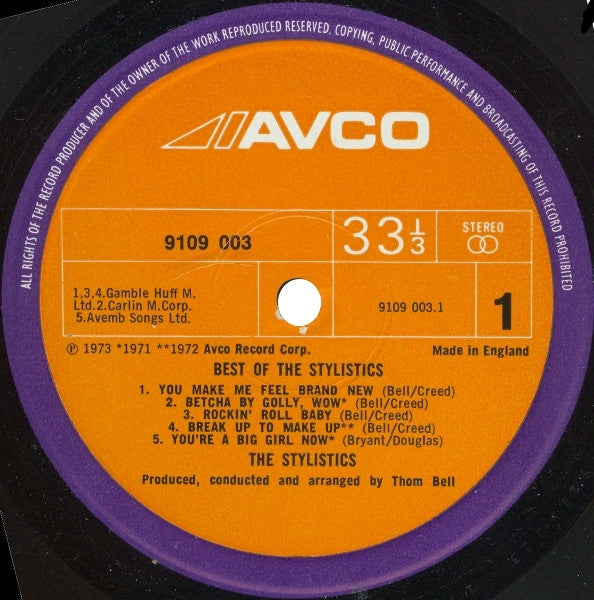 The Stylistics : Best of The Stylistics