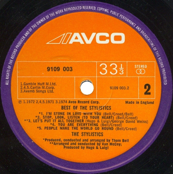 The Stylistics : Best of The Stylistics