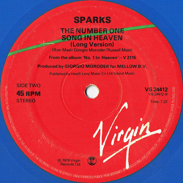 Sparks : The Number one song in heaven