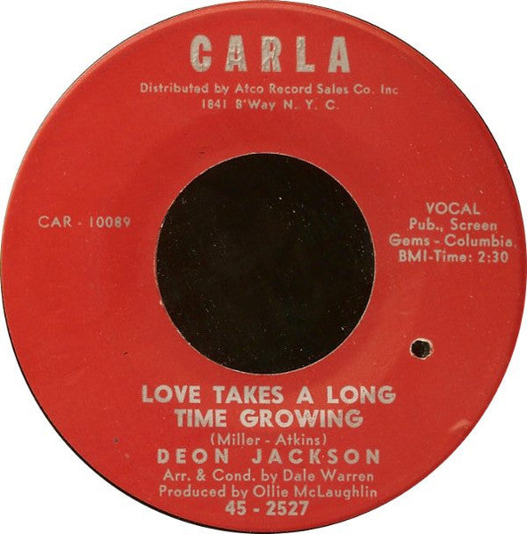 Deone Jackson : Love takes a long time growing