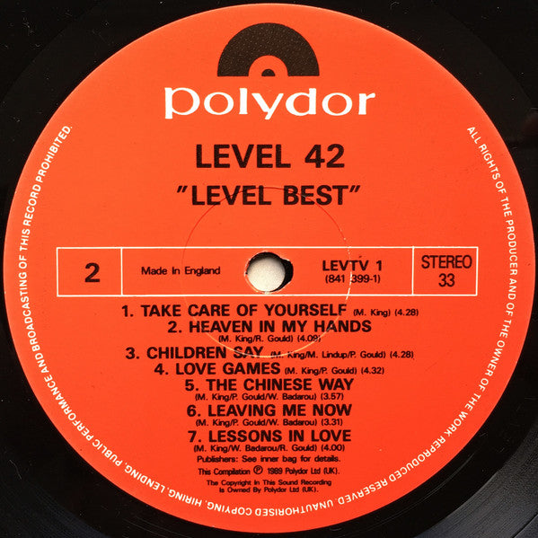Level 42 : Level best