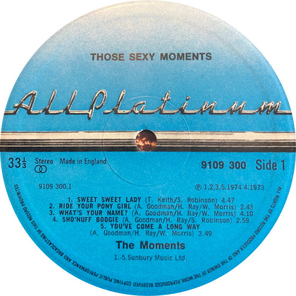 The Moments : Those sexy moments