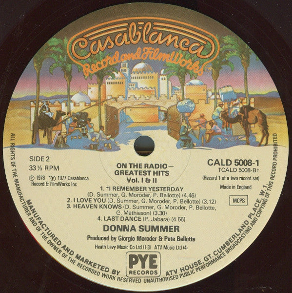 Donna Summer : Greatest Hits : On the radio volume I & II