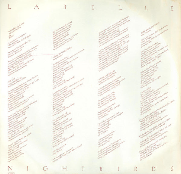 Labelle : Nightbirds