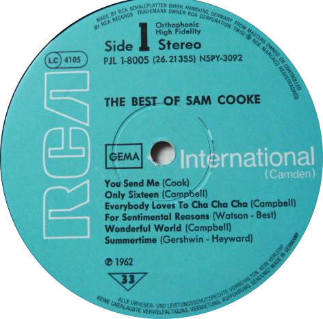 Sam Cooke : The best of Sam Cooke