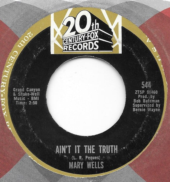 Mary Wells : Ain't it the truth