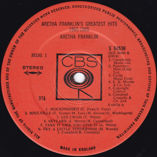 Aretha Franklin : Greatest Hits