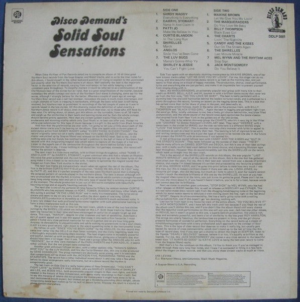 VA: Disco Demand's Solid Soul Sensations