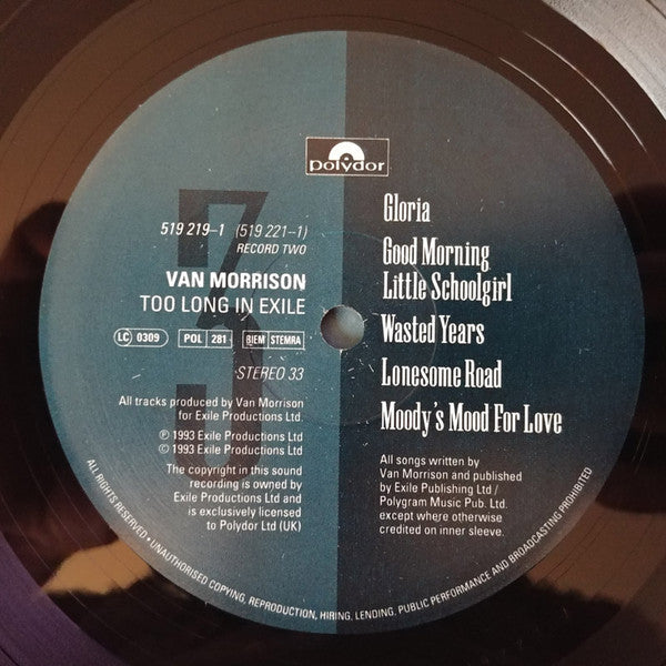 Van Morrison : Too Long in Exile
