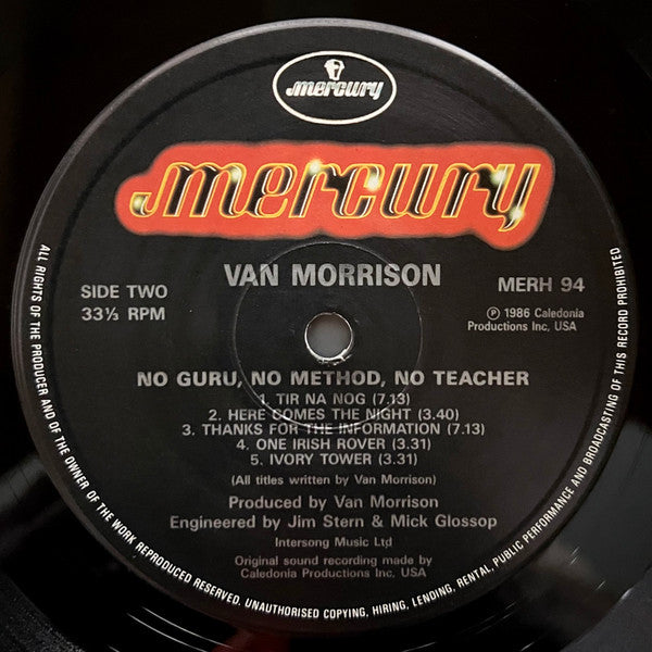 Van Morrison : No Guru. No Method, No Teacher
