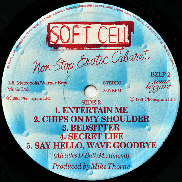 Soft Cell : Non Stop Cabaret