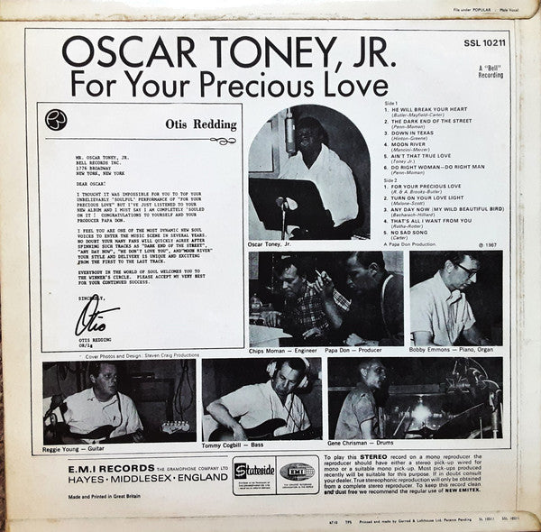 Oscar Toney JR : For your precious love