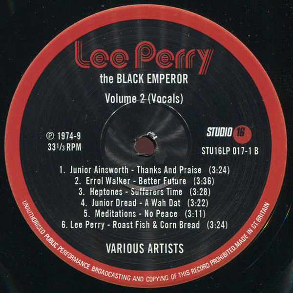 Various : Lee Perry The Black Emperor Vol.2 (Vocals)
