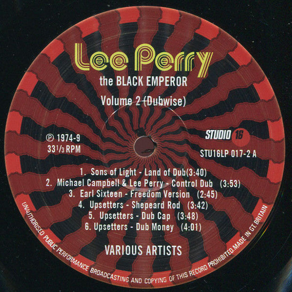 Various  : Lee Perry The Black Emperor Vol.2 Dubwise