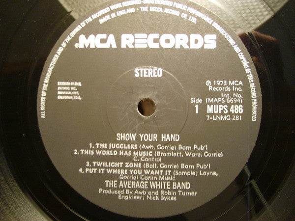Average White Band : Show your hand