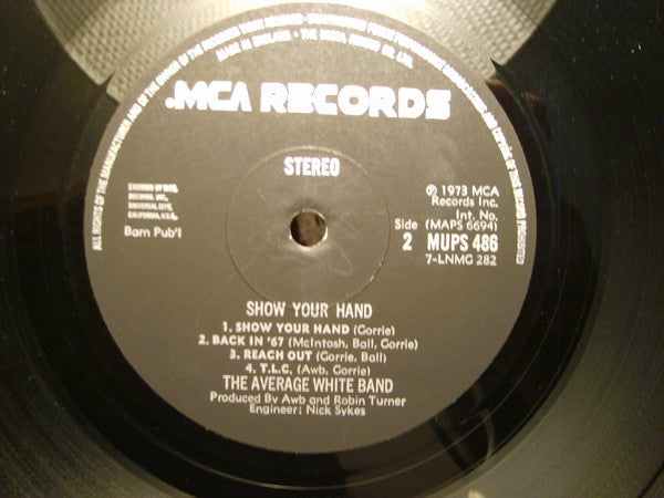 Average White Band : Show your hand