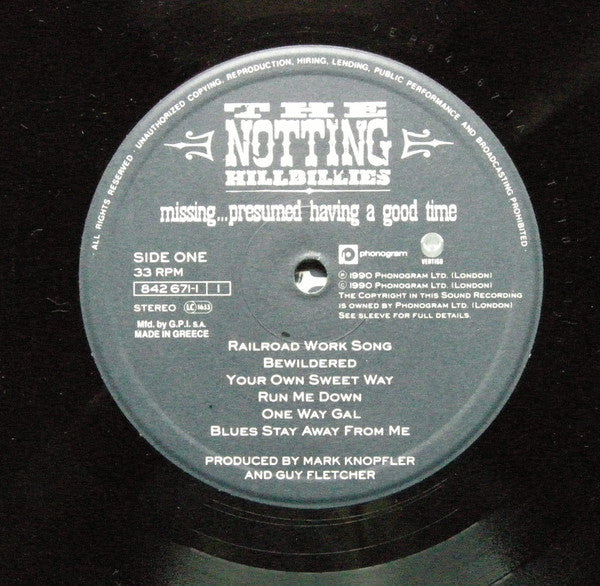 The Notting Hillbillies : Missing Presumed .....