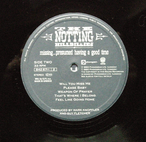 The Notting Hillbillies : Missing Presumed .....