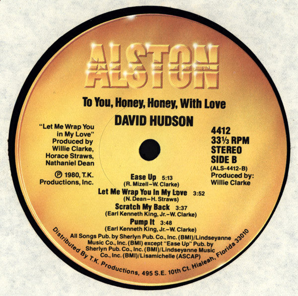 David Hudson: To You Honey Honey with love