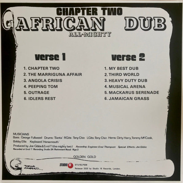 Joe Gibbs & The Professionals : African Dub Almighty Chapter Two