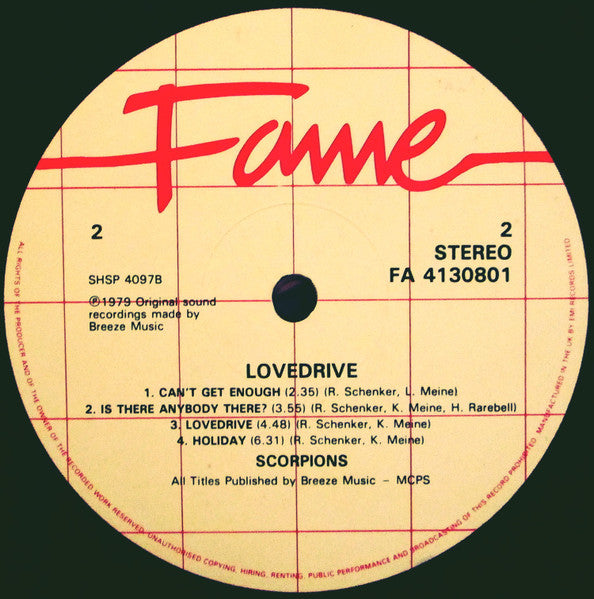 Scorpions : Lovedrive