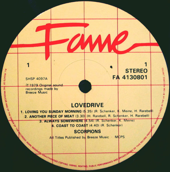 Scorpions : Lovedrive