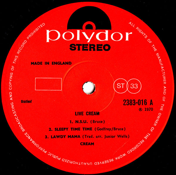 Cream : Live Cream