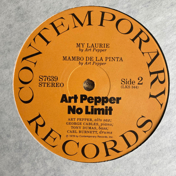 Art Pepper : No Limit