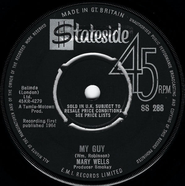 Mary Wells : My Guy