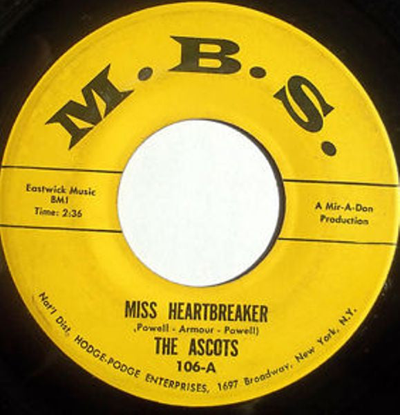 The Ascots (3) – Miss Heartbreaker / This Old Heartache