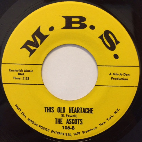The Ascots (3) – Miss Heartbreaker / This Old Heartache