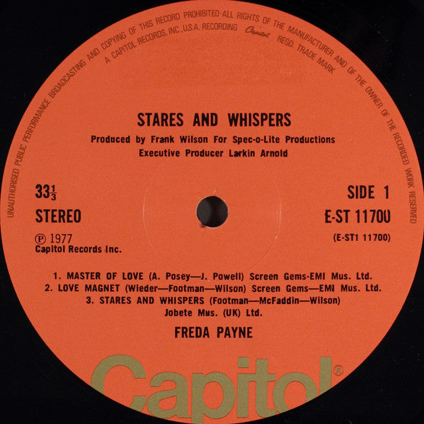 Freda Payne : Stares and Whispers