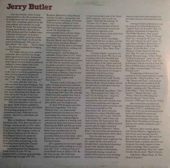 Jerry Butler : Make it easy on yourself