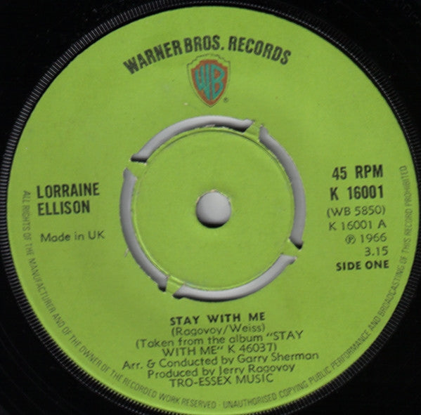 Lorraine Ellison : Stay with me