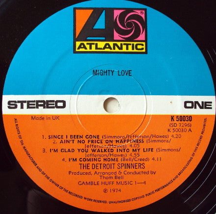 The Detroit Spinners : Mighty Love