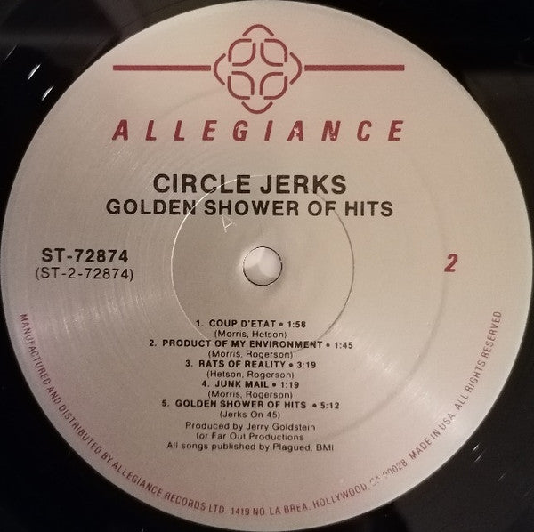 Circle Jerks : Golden shower of hits